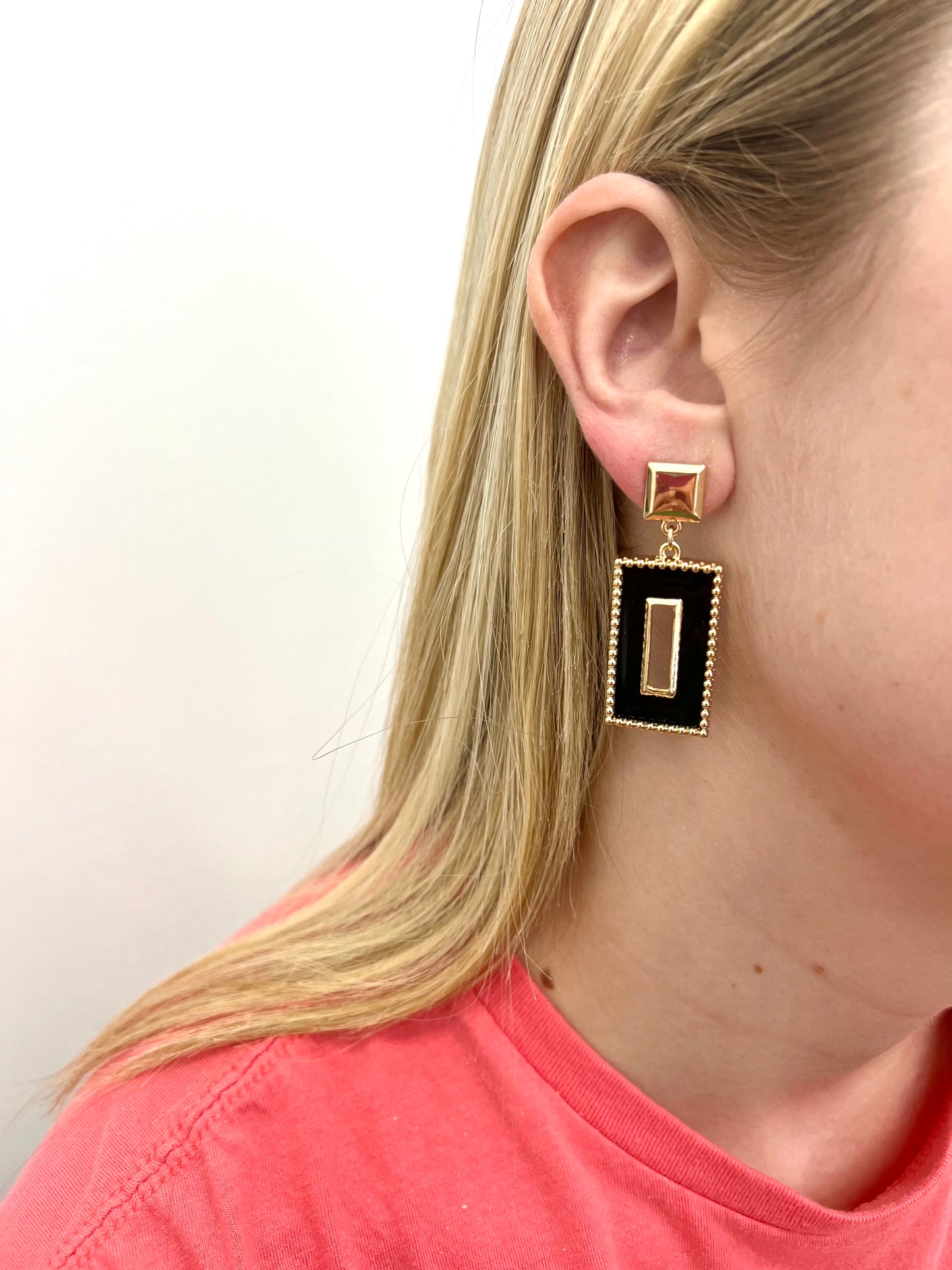 Sable Square Studs