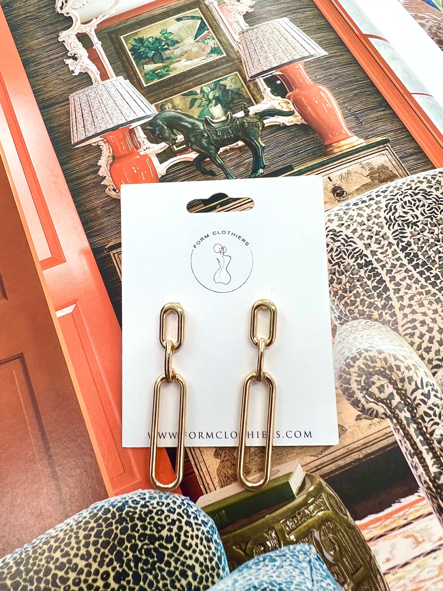 Paperclip Chain Earrings