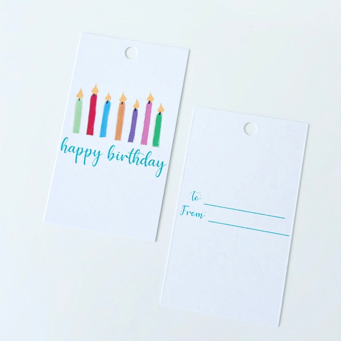 Birthday Candles Gift Tag