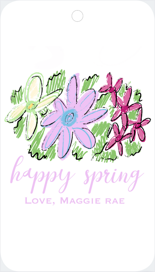 Happy Spring Gift Tag